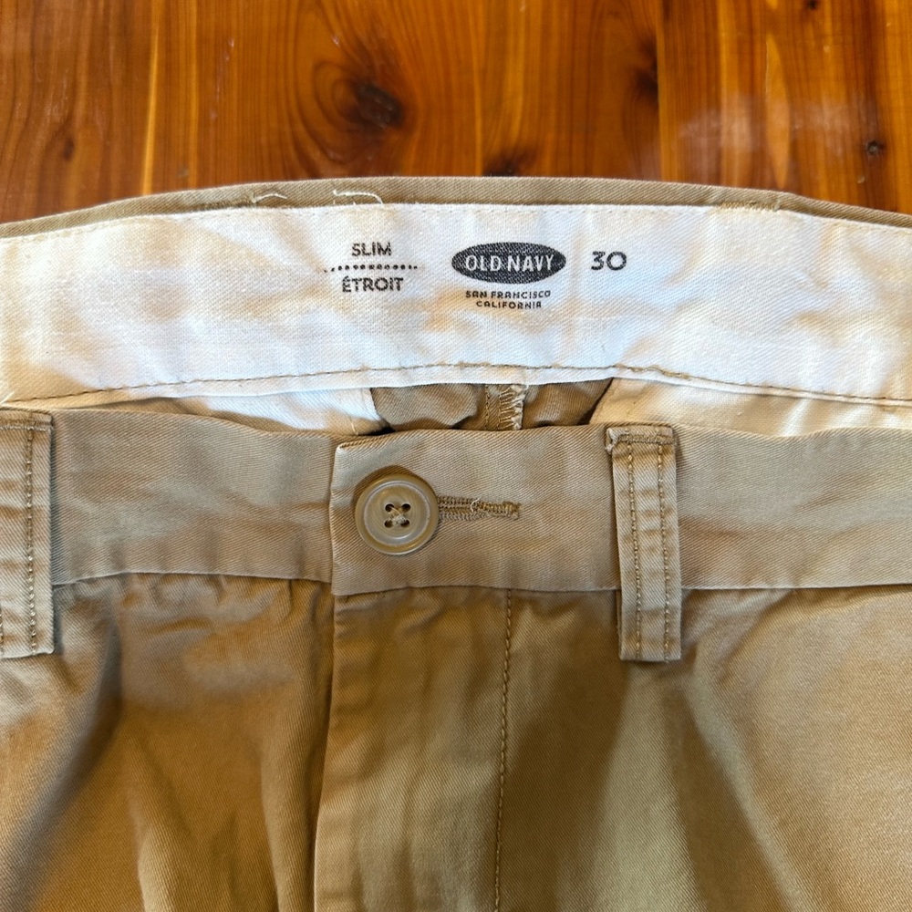 Old Navy Men's Tan Chino Shorts (2 pair)